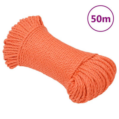 Berkfield Work Rope Orange 8 mm 50 m Polypropylene