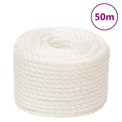 Berkfield Work Rope White 14 mm 50 m Polypropylene