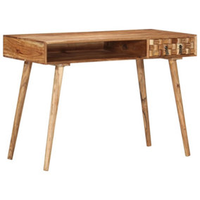 Berkfield Writing Desk 115x50x76 cm Solid Wood Acacia