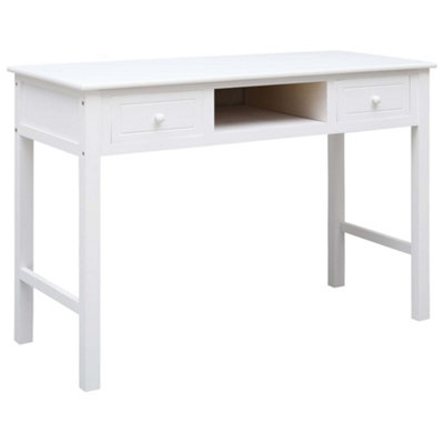 Vintage white writing deals desk