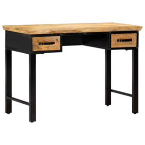 Berkfield Writing Table 110x50x76 cm Solid Mango Wood