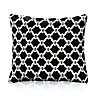 Berkley Luxury Geometric Chenille Cushion Black 55cm x 55cm