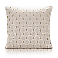 Berkley Luxury Geometric Chenille Cushion Cream 55cm x 55cm