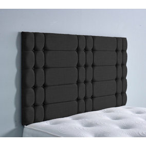 Berlin Turin 4ft Small Double 36" Headboard - Black