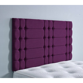 Berlin Turin 6ft Super King 36" Headboard - Purple