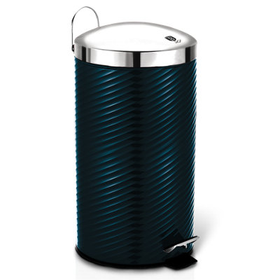 Berlinger Haus 20 Liter  Aquamarine Stainless Steel Rubbish Circular Bin