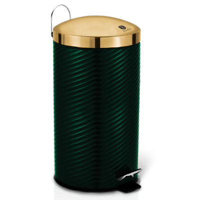 Berlinger Haus 20 Liter Emerald Stainless Steel Rubbish Circular Bin