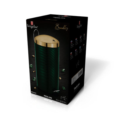 Berlinger Haus 20 Liter Emerald Stainless Steel Rubbish Circular Bin