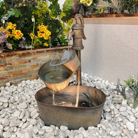 Bermuda New Orleans Mains Plugin Powered Water Feature with Protective Cover