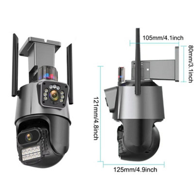 BESDER 4K UHD Wireless Outdoor Smart CCTV Camera PTZ, AI Human