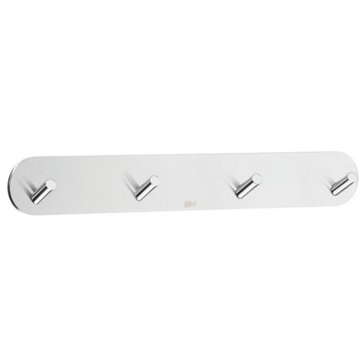 BESLAGSBODEN - Design Quadruple Hook mini in Polished Stainless Steel Self-adhesive Price Comparisons | Compare The Build