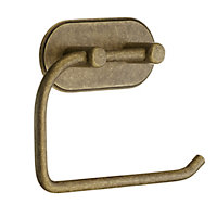 BESLAGSBODEN - Design Toiler Roll Holder in Antique Brass Finish Self-adhesive