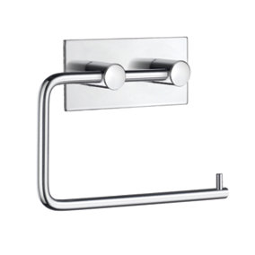 BESLAGSBODEN - Design Toilet Roll Holder in Polished Stainless Steel Self-adhesive