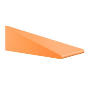 BESLAGSBODEN - Door Stop for Floor, Orange rubber - Clementine, L 120 mm
