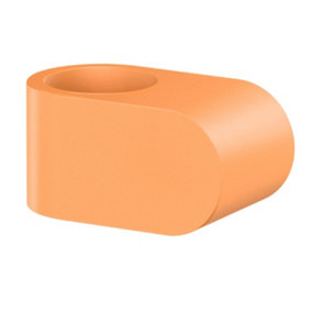 BESLAGSBODEN - Door stop for handle, Orange rubber - Clementine. Length 34 mm