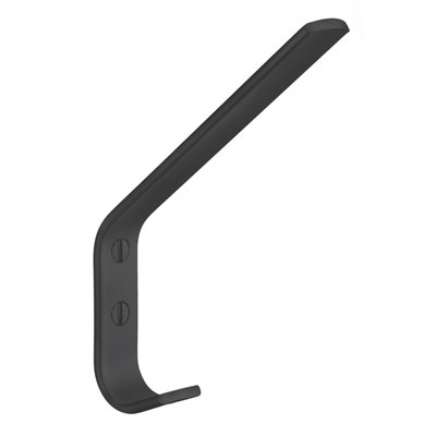 BESLAGSBODEN - Hat Hook, Black Aluminium, Height 140 mm