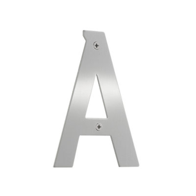 BESLAGSBODEN - House Letter A in Brushed Stainless Steel