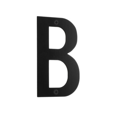 BESLAGSBODEN - House Letter B In Black Stainless Steel | DIY At B&Q