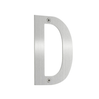 BESLAGSBODEN - House Letter D in Brushed Stainless Steel Price Comparisons | Compare The Build