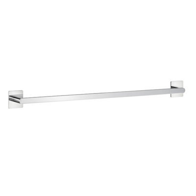 BESLAGSBODEN Polished Stainless Steel Towel Rail 63cm/24.8" Self Adhesive Wall Mounted Bathroom Towel Holder Price Comparisons | Compare The Build
