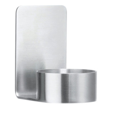 BESLAGSBODEN - Tea Light Holder in Brushed Stainless Stel Self-adhesive