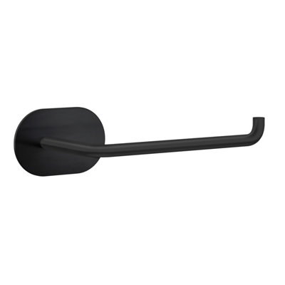 BESLAGSBODEN - Toilet roll holder. Self-adhesive. Black. Length 160 mm.