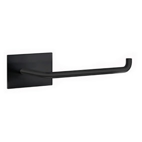 BESLAGSBODEN - Toilet roll holder. Self-adhesive. Black. Length 160 mm.