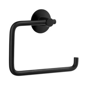 BESLAGSBODEN - Toilet roll holder, Self-adhesive, Black