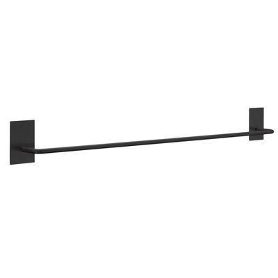 BESLAGSBODEN - Towel Rail. Black. Self-adhesive.