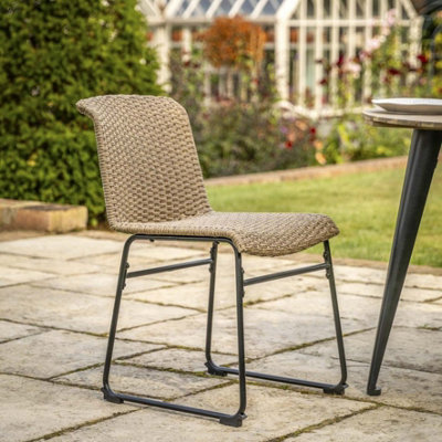 Besos Outdoor Dining Chair (Set of 2) Wicker Garden Furniture | DIY at B&Q