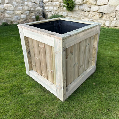 Bespoke Outdoor Chiltern Timber Wooden Planter - 90x60x60cm