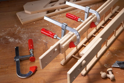 Bessey LMU U-Style Bar Clamp Light Duty Step Over Clamps 100mm X4 LMU10/5 - 3