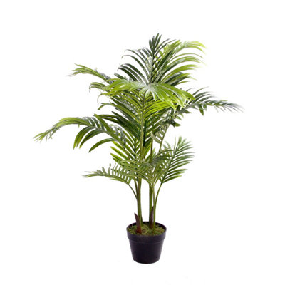 Best Artificial 100cm - 3ft 6" Areca Palm Tree - Indoor Outdoor