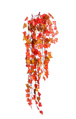Best Artificial 100cm Two Tone Autumn English Trailing Ivy Garland - TI15