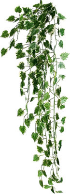 Best Artificial 100cm Variegated Grape Trailing Ivy Garland - TI01