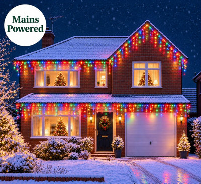 Best Artificial 20m of Outdoor Multi Colour LED Connectable Christmas ...