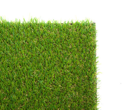 Best Artificial 20mm Grass 1mx10m (3.3ft x 32.8ft) - 10m² Child & Pet Friendly Easy Install Turf Roll UV Stable Artificial Lawn