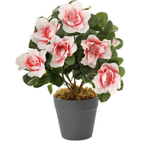 Best Artificial 27cm Pink Azalea Plug Plant - Pot NOT Included