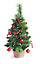 Best Artificial 2ft - 60cm Red Christmas Trees with 20 warm white lights