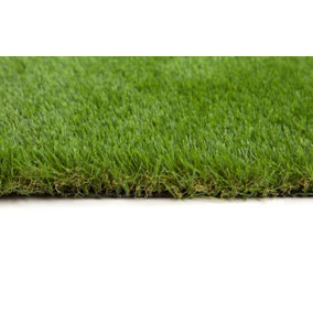 Best Artificial 30mm Grass 1mx10m (3.3ft x 32.8ft) - 10m² Child & Pet Friendly Easy Install Turf Roll UV Stable Artificial Lawn