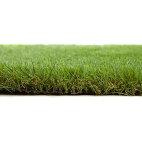 Best Artificial 30mm Grass 2mx1m (6.5ft x 3.3ft) - 2m² Child & Pet Friendly Easy Install Turf Roll UV Stable Artificial Lawn