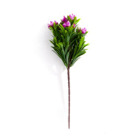 Best Artificial 34cm Light Purple Dahlia Flower Spray Plant for Display planter