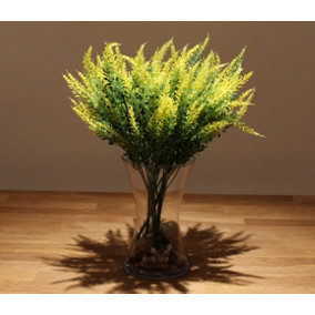 Best Artificial 36cm Lavender Heather Spray / Yellow