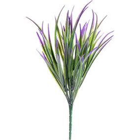 Best Artificial 38cm Grass Spray (Purple)