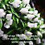 Best Artificial 38cm White Lush Tulip Hanging Basket Flower Topiary Ball - Suitable for Outdoor Use - Weather & Fade Resistant