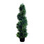 Best Artificial 3ft - 90cm Green Cedar Spiral Topiary Tree - Suitable for Outdoor Use - Weather & Fade Resistant