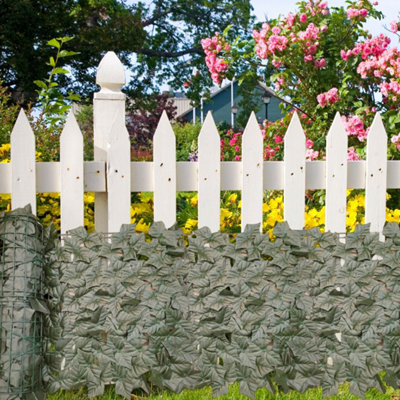 Best Artificial 3m x 1m Ivy Leaf Screening  Hedging Roll