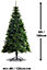 Best Artificial 6ft (180cm) Colorado Pine Hinged Thick Indoor full Christmas Tree with metal stand for Home or Business