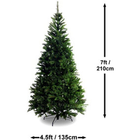 Best Artificial 7ft Colorado Pine Hinged Indoor Christmas Tree