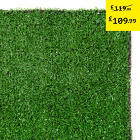 Best Artificial 7mm Grass - 2mx8m (6.5ft x 26.2ft) - 16m² Child & Pet Friendly Easy Install Turf Roll UV Stable Artificial Lawn